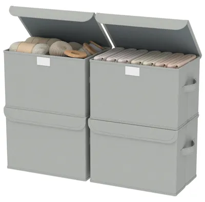 Produktbild von Set aus 4 Faltbaren Aufbewahrungsboxen für Kleidung