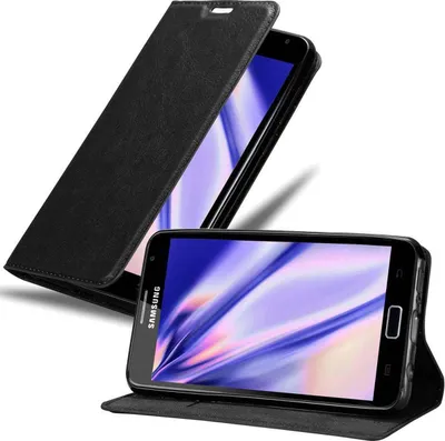 Obrázek produktu pro Cadorabo Case for Samsung Galaxy NOTE 1 Protective Cover in Black Pouzdro na mobilní telefon s magnetickým zavíráním