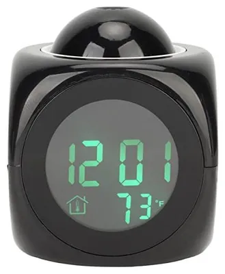 Projektorwecker mit LED, USB, Temperatur, Schlummerfunktion