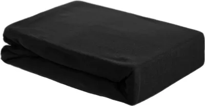 Produktbild von Thermofleece Spannbettlaken 120-130 x 200 cm + 30 cm mit Rundumgummizug - 125 gsm Schwarz