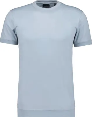 Ragman Pima T-Shirt Rundhals mit Bündchen in grau