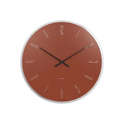 Produktbild von Karlsson – Wanduhr mit Spiegelzahlen – Tonbraun