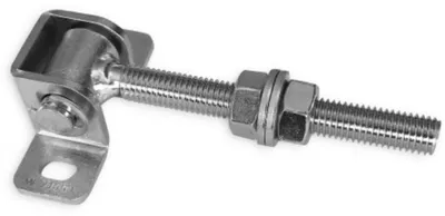 Obrázok produktu pre LogistSystem Nastaviteľný záves na bránu, pozinkovaný, M12 – doska 75 x 25 mm, 1 ks – 61.081