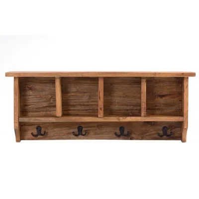 Obrázek produktu pro RUSTICKÁ NÁSTĚNNÁ SKŘÍŇ s přihrádkami "VINTAGE 70" | 70x27x11cm(ŠxVxH) | Barva: 08 medová voskovaná