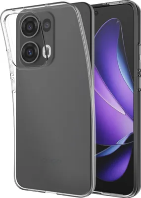 Image de Cazy Coque compatible avec Oppo Reno13 Pro Coque en Silicone - Coque Flexible - Transparant