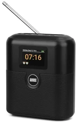 Zdjęcie produktu dla Radio przenośne fm dab+ bluetooth budzik LCD bateria