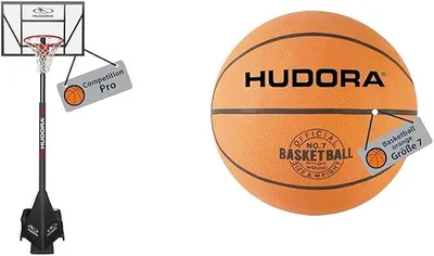 Image de Panier de basket de compétition Pro, taille 7 orange, non gonflé - Ballon de basket en caoutchouc pour intérieur et extérieur