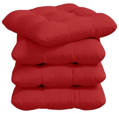 Productafbeelding van Rood Zitkussen Set van 4