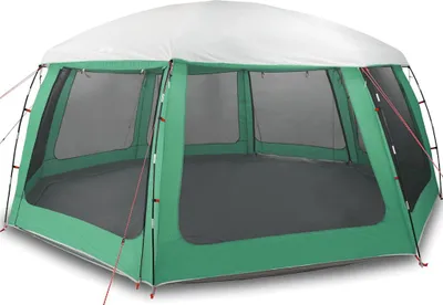 Produktbild von vidaXL Poolzelt mit abnehmbarem Überzelt Netzwänden Meergrün 690x690cm