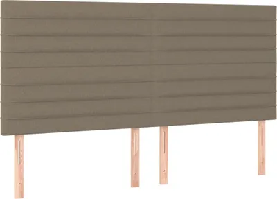 Obrázok produktu pre vidaXL Čelo postele Taupe 200 x 5 x 118/128 cm látka