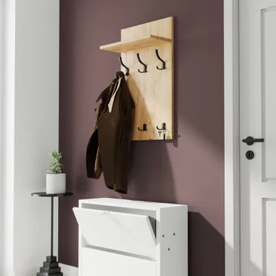Obrázek produktu pro AKKE Gold Craft šatní panel MIDI - SCHWARZE háčky ŠxV: 50x90 cm