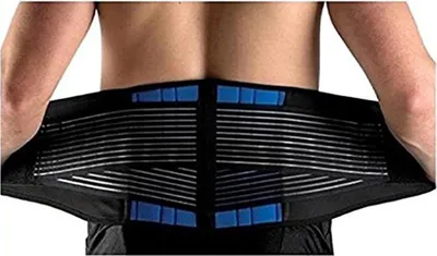 Immagine prodotto di Cintura e supporto dorsale regolabili per il sostegno e la riduzione del peso | Supporto lombare ergonomico per il mal di schiena | Adatto per uomini e donne