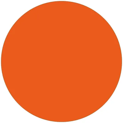 Produktbild von Wallario Premium Glasbild, freischwebende Optik, kräftige Farben, rund 50cm Durchmesser, Motiv Orange