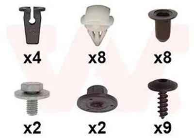 Immagine prodotto di VAN WEZEL Kit di montaggio parafanghi 5710796 Anteriore sinistro Anteriore destro per VW T-Roc (A11)