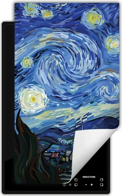 Produktbild von DarHaus Herdabdeckplatte 1 teilig 30x52 cm Anti Rutsch Matte Aufrollbar, blau - Bild