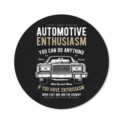 Produktbild von MuchoWow® Mauspad Mousepad Mancave - Auto - Zitate - Oldtimer 20x20 cm - Mousepads - Maus Mat - Pad - Mausunterlage - Schreibtischmatte