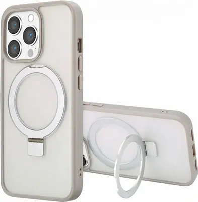 Produktbild von Accezz Ring Stand Backcover mit MagSafe iPhone 13 Pro Max - Grau