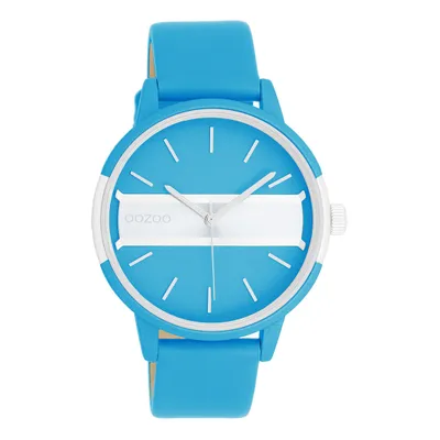 Produktbild von Oozoo Armbanduhr blau Leder Timepieces Damen Analog-Quarzuhr UOC11188