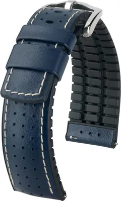 Obrázek produktu pro Hirsch TIGER L Modrá Kožená Páska 20mm 0915075080-2-20