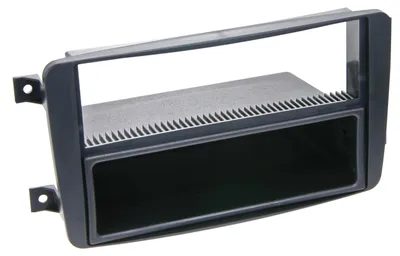 Image de Adaptateur de façade 2-DIN pour avec vide poche Mercedes noir