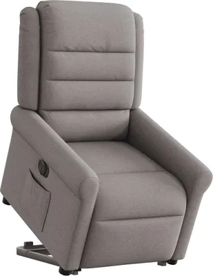 Obrázek produktu pro vidaXL Lehátko se stojánkem Elektrická látka Taupe
