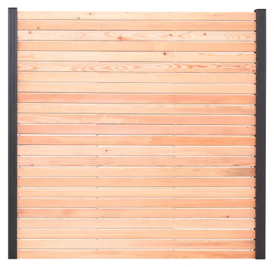 Produktbild von Ligna Gard Rhombus Steckzaun Set Island ca. 180 x 180 cm Holz Europäische Lärche Sichtschutz Zaun Ohne Pfosten Ohne Abschlussleiste