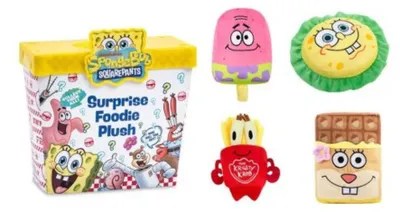 Obrázek produktu pro Sada 4 plyšových hraček OttoSimon Spongebob, různé motivy, překvapení