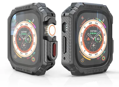 Produktbild von Für Apple Watch Ultra 1 + 2 49mm Shockproof Hülle Cover Case PC / TPU Schutz Neu