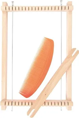 Produktbild von Rico Design Webrahmen aus Holz, 19 x 29 cm, mit Webnadel und Kamm
