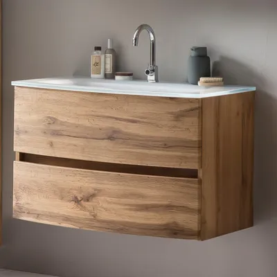 Produktbild von Waschbeckenunterschrank mit Waschbecken KOPENHAGEN