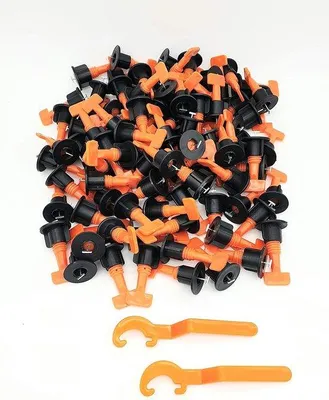 Produktbild von Famanu Nivelliersystem für Fliesen - Professionelle Ergebnisse - 3-16 mm Dicke - Schwarz