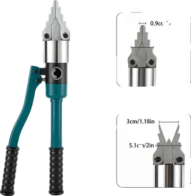 Productafbeelding van Hydraulische flensspreider, 8 ton capaciteit, gebruiksvriendelijk ontwerp, groen