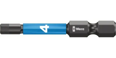Image de Wera Bit Impaktor 6-kant 4 Longueur 50mm 6-kant 1/4 pouce diamantée 840 / 4 IMPDC DIN3126-D6,6 - 5057644001