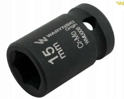 Obrázok produktu pre Waryński nástrčná hlavica na skrutkovač s príklepom, šesťhranná, 1/2 palca, 15 mm