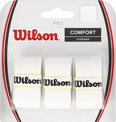 Obrázek produktu pro Wilson Pro Overgrip, Omotávka, Tenis, Bílá, Jednobarevný, 3 kusů