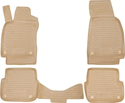 Obrázok produktu pre Gumové autokoberce Audi A6 2004-2011 (béžové)