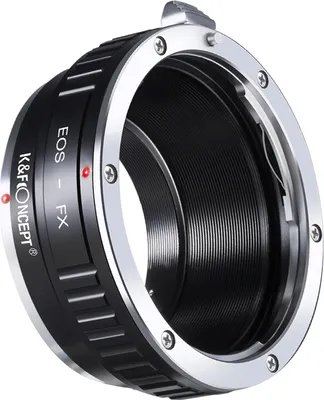 Produktbild von Minadax KF Hochpräzisions-Objektivadapter EOS-FX  kompatibel für Canon EF Objektiv auf Fuji X Mount Kamera