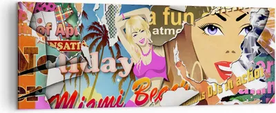 Produktbild von Bild auf Leinwand - Leinwandbild - Graffiti modern - 140x50cm - Wand Bild - Wanddeko - Wandbilder - Leinwanddruck - Bilder - Kunstdruck - Wanddekoration - Leinwand bilder - Wandkunst - AB140x50-3622