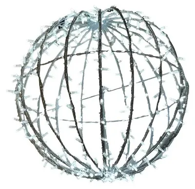 Immagine prodotto di Decorazione natalizia a forma di sfera, colore bianco - CH6