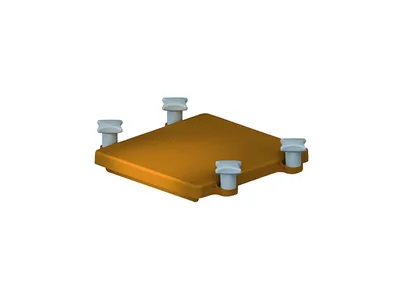 Produktbild von Dallmer Gehäuse-Deckel 2000 zu Stausafe E DN100/125