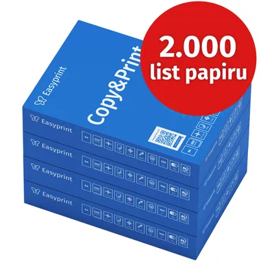 Obrázek produktu pro Easyprint Tiskárny papír Kopírovací papír 2000 listů 4 x 500 A4 Prémiový bílý papír CIE 160 PEFC certifikovaný