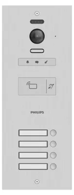 Produktbild von Philips WelcomeHive Pro 2 Video-Türsprechanlage WLAN Außeneinheit Aluminium (531062)