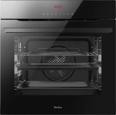 Produktbild von Amica EBPX 946 610 S Pyrolyse-Einbaubackofen X-type Design Schwarz-Glas