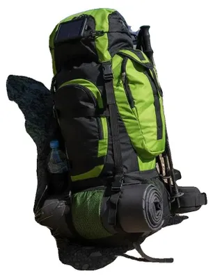 Produktbild von Wander-Rucksack, geräumiges Design, strapazierfähiges Material, armeegrün