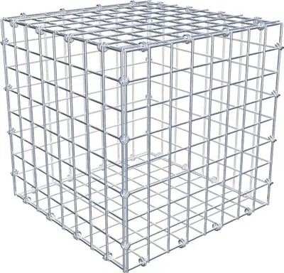 Produktbild von Gabione 40 cm x 40 cm x 40 cm (L x H x T), Maschenweite 5 x 5 cm, Spiralring