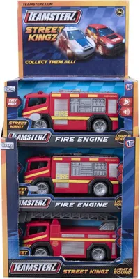 Produktbild von Spielzeug-Feuerwehrauto 15 cm mit Licht und Sound, sortiert
