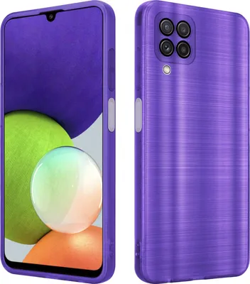 Produktbild von Cadorabo Hülle für Samsung Galaxy A22 4G Schutz Hülle in Lila Handyhülle TPU Silikon Etui Case