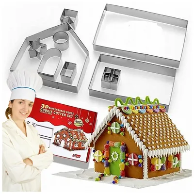 Obrázok produktu pre Vykrajovačky na pečivo Jasličky Vianočný domček 17x13x17 cm