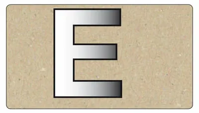 Produktbild von Spiegelornamente Grobuchstabe E