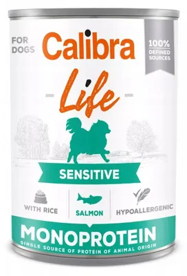Obrázek produktu pro Dog Life konz.Sensitive Salmon with rice 400g